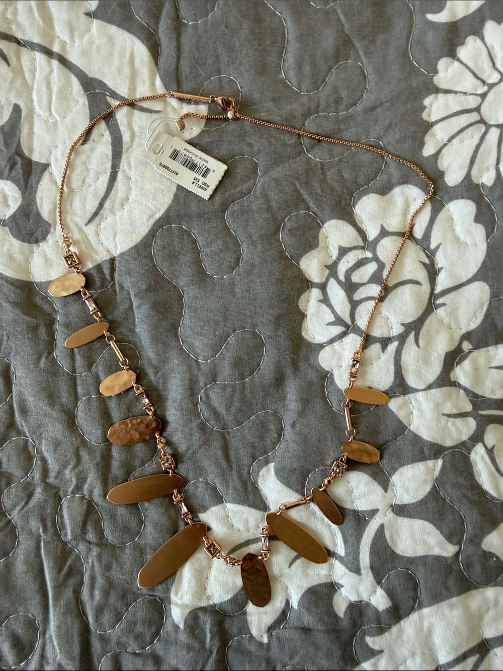 Kendra Scott “Airella” Rose Gold Link Necklace with Oval Charms NWT